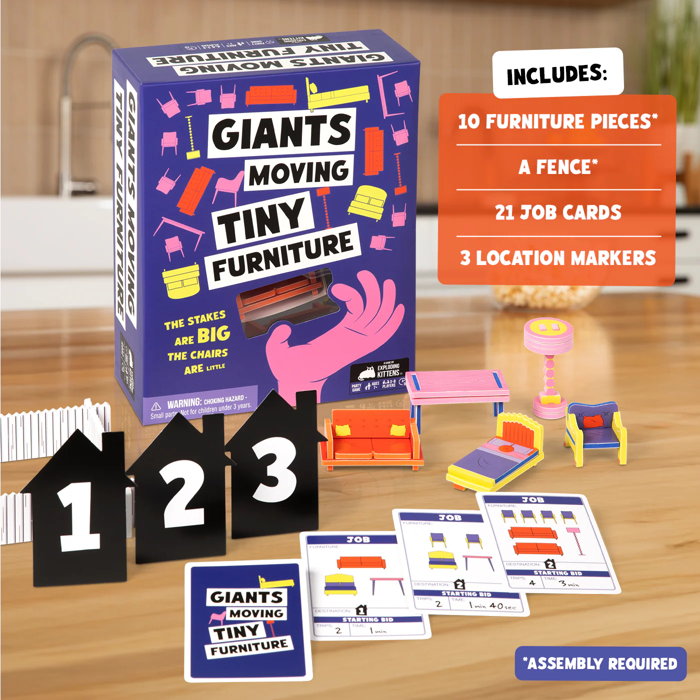 Giants Moving Tiny Furniture - Image 6